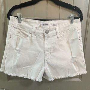 YMI White Jean Shorts